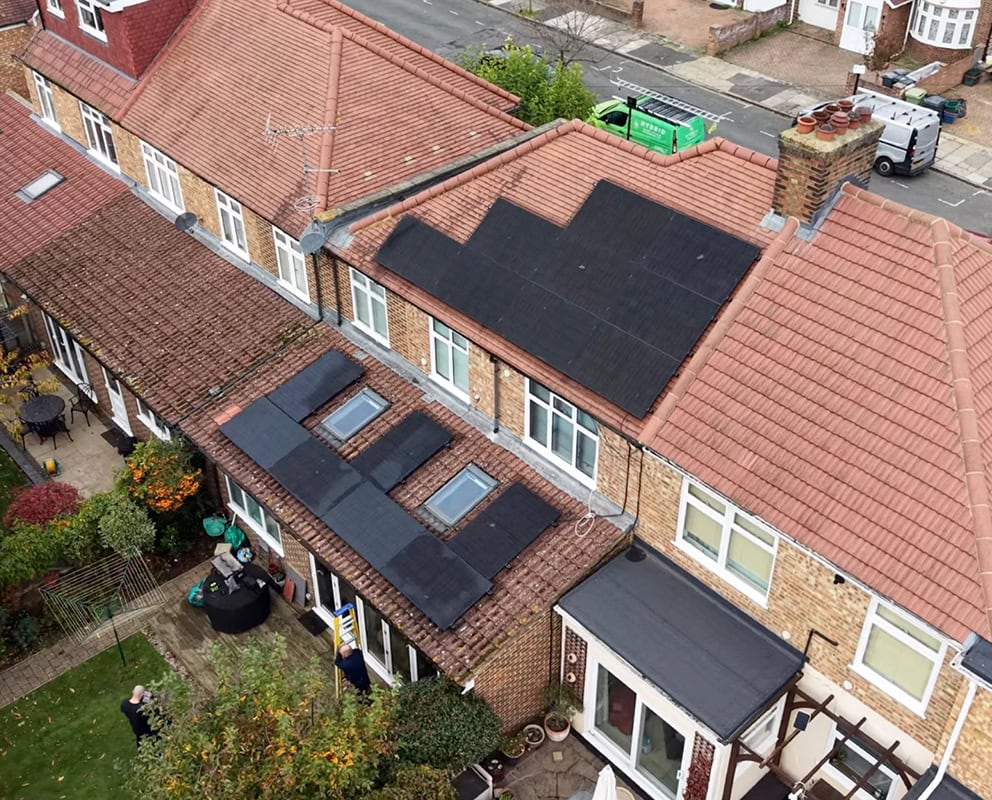 solar pv system installed by hybrid electrical & renewables